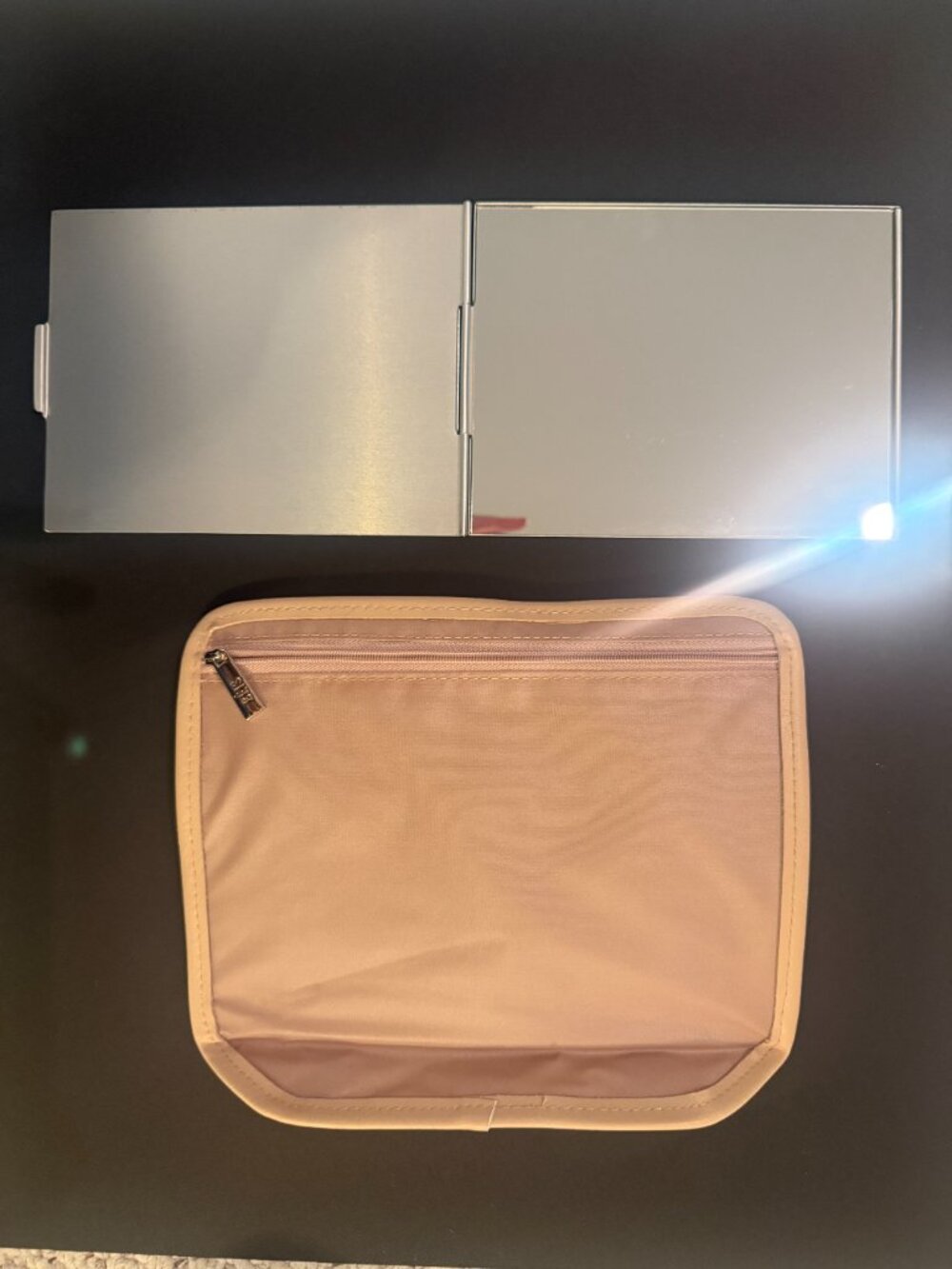 BEIS Cosmetic Case Beige NWOT - Picture 5 of 5